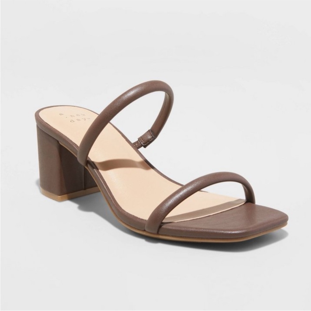 Target A New Day Women's Cris Block Heels Mahogany 7